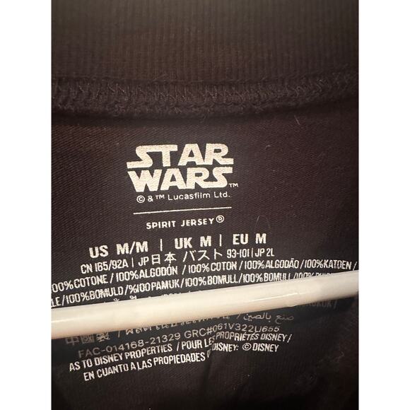 NWT Disney Parks Star Wars Vintage Action Figures Black Spirit Jersey M - Picture 4 of 9